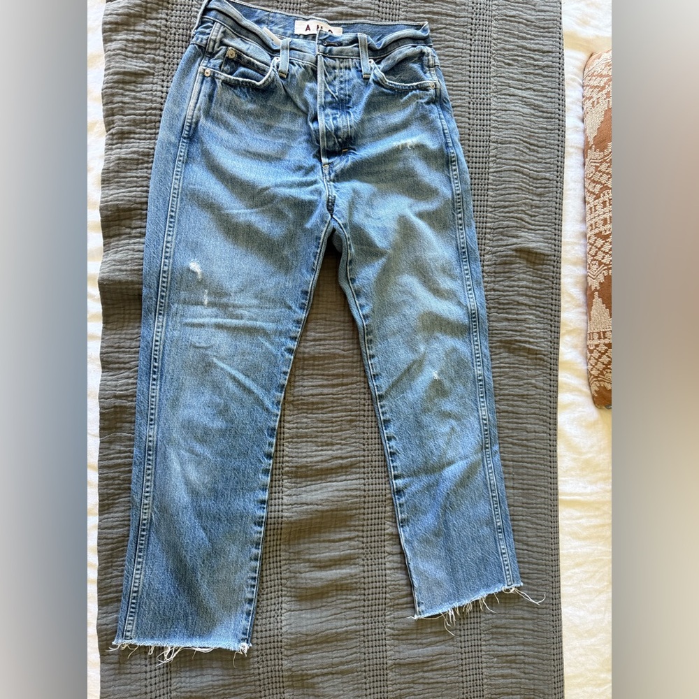 AMO Light Blue Straight Leg Jeans